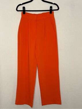 Old Navy Taylor Wide-Leg Trouser in Bright Orange